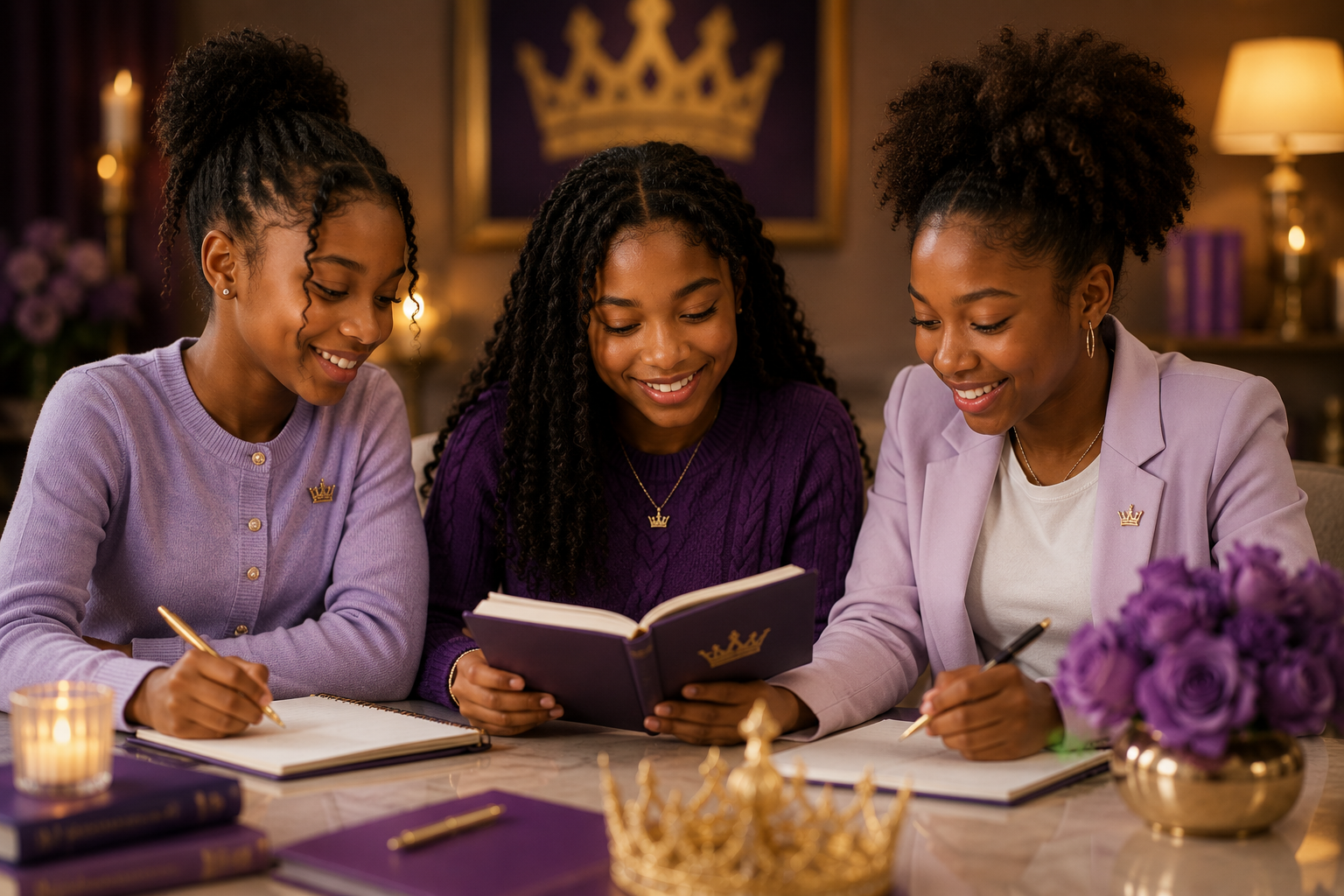 Young women mentoring and learning together